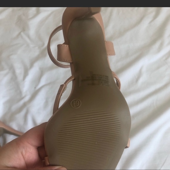 Lulus Leticiya Light Nude Ankle-Strap High Heel Sandals - Picture 3 of 3